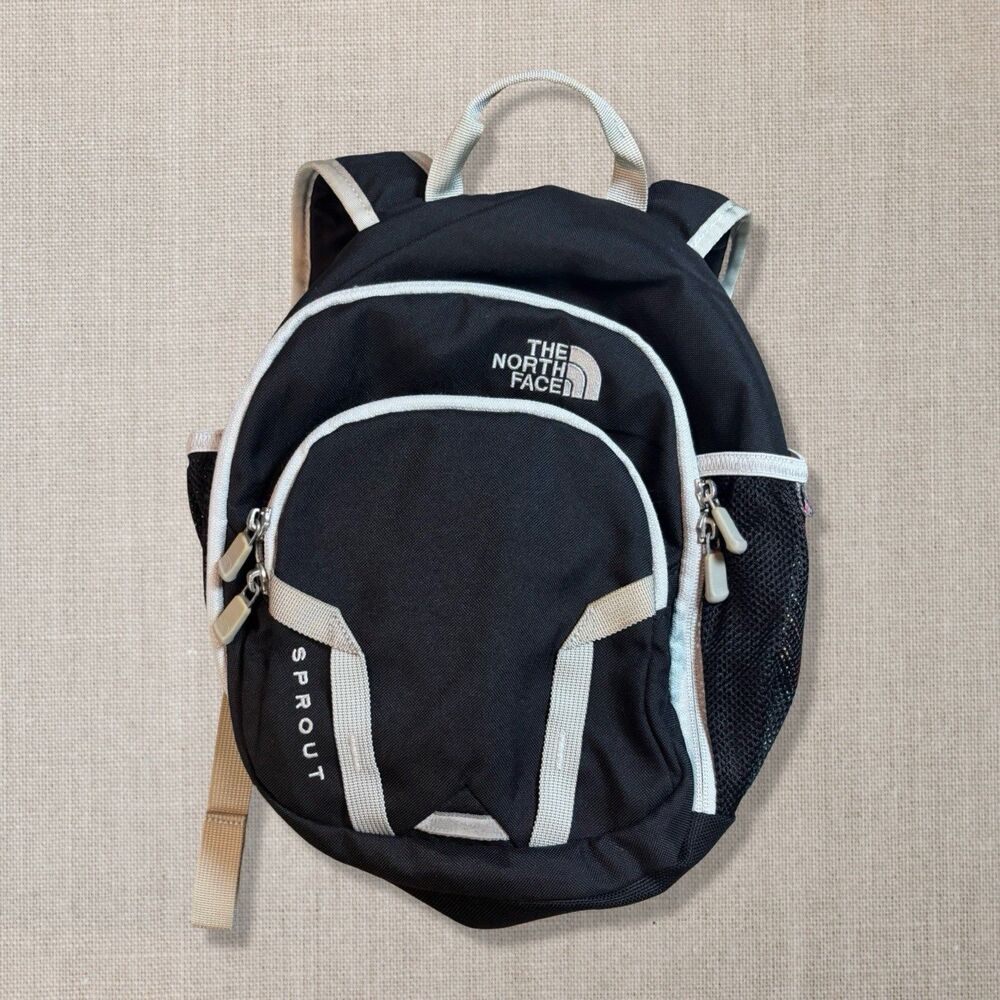 The North Face Sprout Kids Backpack 10L Black Gray Preschool Toddler Daypack